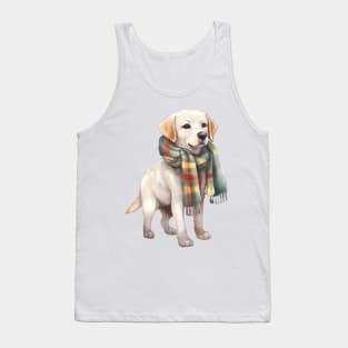 Watercolor Cozy Labrador Retriever Dog Tank Top